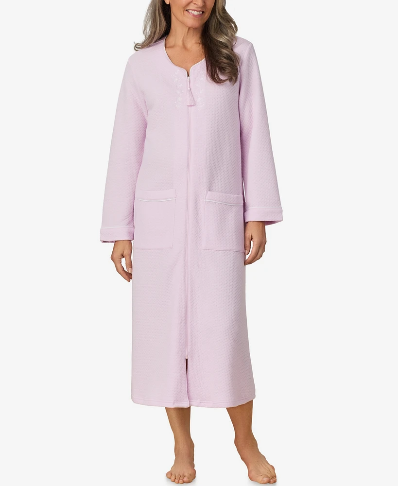 Aria Women's Long Sleeve Zip Robe