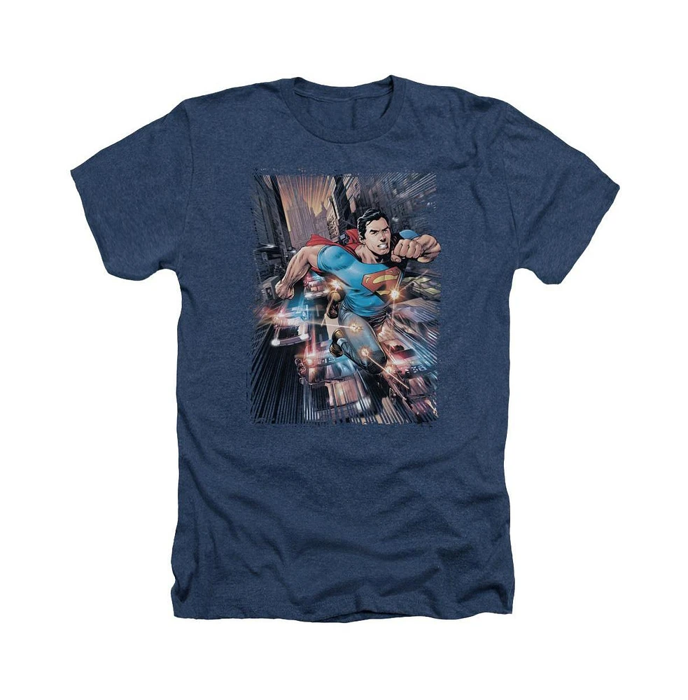 Superman Men's Action Comics 1 Adult Heather Tee / T-Shirt