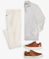 Charles Tyrwhitt Mens Ultimate Non Iron Chino Pants Merino Wool Quarter Zip Sweater