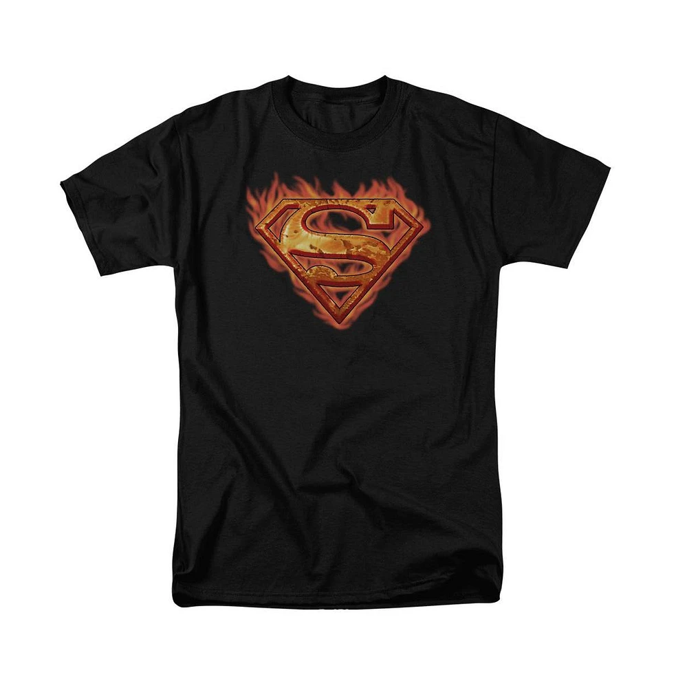 Superman Big & Tall Hot Metal Short Sleeve Adult Tee / T-Shirt