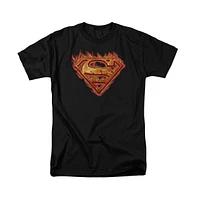 Superman Big & Tall Hot Metal Short Sleeve Adult Tee / T-Shirt