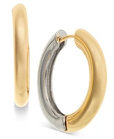 On 34th Two-Tone Reversible Hoop Earrings, Exclusively at Macy's