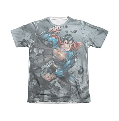 Superman Men's Vs Doomsday Adult 65/35 Poly/Cotton Short Sleeve Tee / T-Shirt