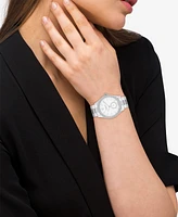 Coach Women's Brooks Automatic Silver Tone Stainless Steel Bracelet Watch, 38mm