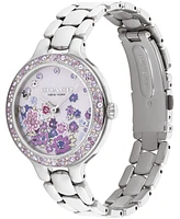 Coach Women's Chelsea Silver Tone Stainless Steel Bracelet Watch, 36mm