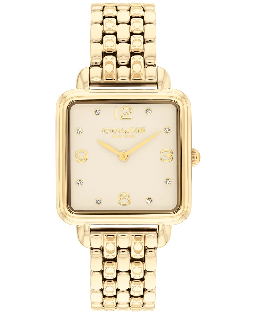 Coach Women's Cass Gold-Tone Stainless Steel Bracelet Watch, 28mm