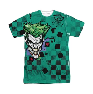 Batman Men's Boxed Clown Short Sleeve Adult Poly Crew Tee / T-Shirt