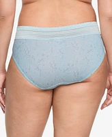 Warners No Pinching, Problems Dig-Free Comfort Waist with Lace Microfiber Hipster 5609J
