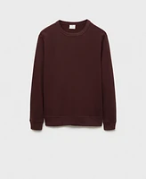 Mango Men's Slim-Fit Cotton-Blend Sweatshirt