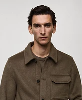 Mango Men's Wool-Blend Field Jacket
