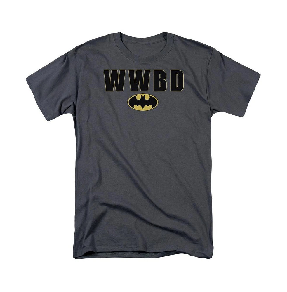 Batman Men's Wwbd Logo Short Sleeve Adult T-Shirt