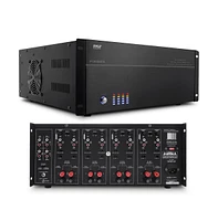 Pyle 8-Channel Home Theater Amplifier, Multi-Zone Audio Control