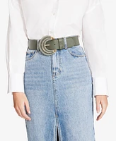 Steve Madden Women's Wrapped Stretch Faux-Leather Belt
