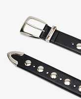 Steve Madden Women's Studded Faux-Leather Belt