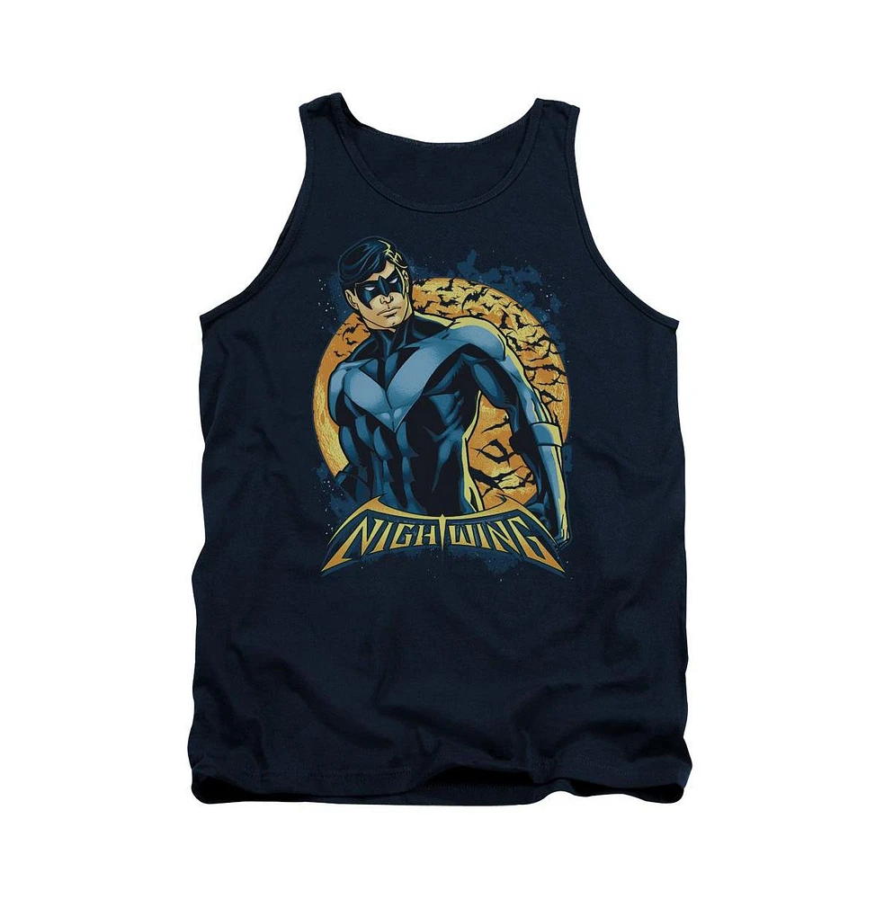 Batman Men's Nightwing Moon Adult Tank Top