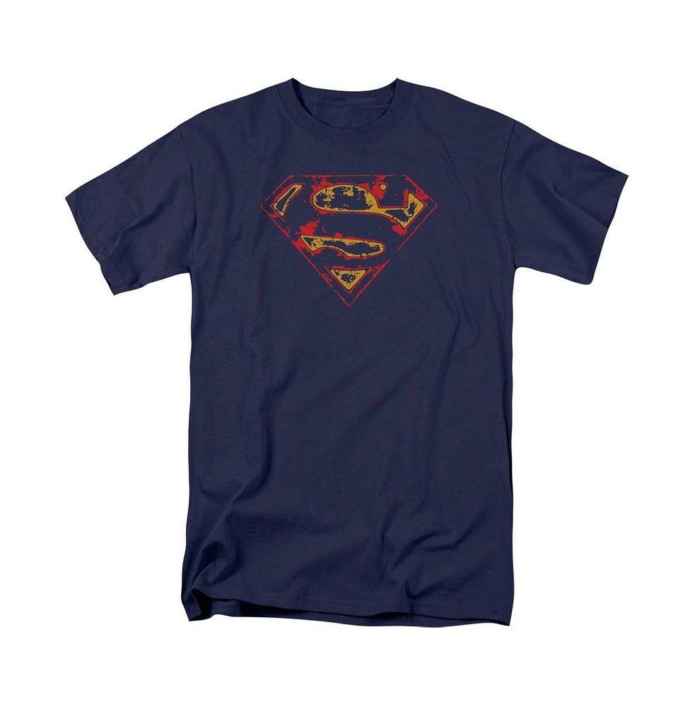 Superman Big & Tall Super Distressed Short Sleeve Adult Tee / T-Shirt