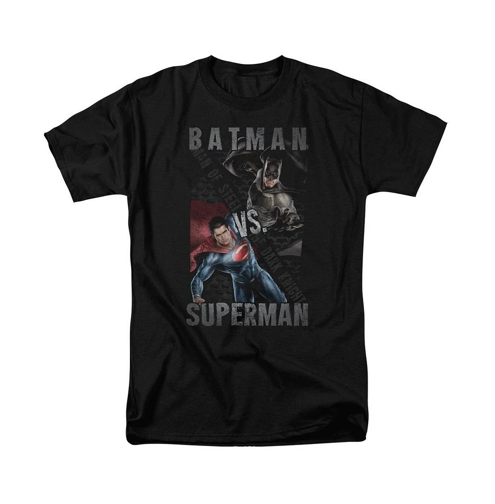 Batman V Superman Big & Tall Hero Split Short Sleeve Adult Tee / T-Shirt