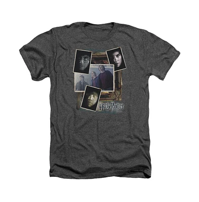 Harry Potter Big & Tall Trio Collage Adult Heather Tee / T-Shirt