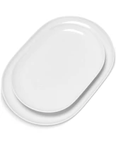 The Cellar Whiteware James Oval Platters, Set of 2, Exclusively at Macy's