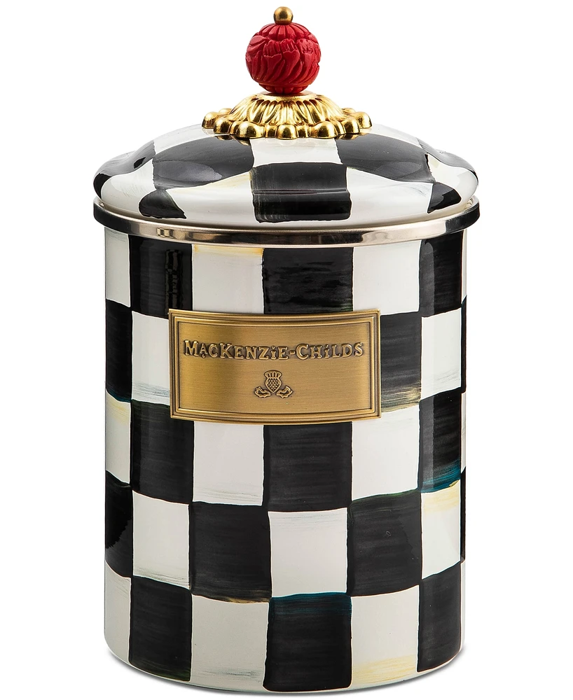 Mackenzie-Childs Courtly Check Medium Canister