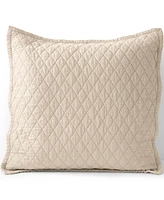 Lands' End Solid Diamond Double Voile Pillow Sham