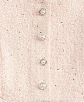 With Jules Big Girl Sleeveless Button Front Dress