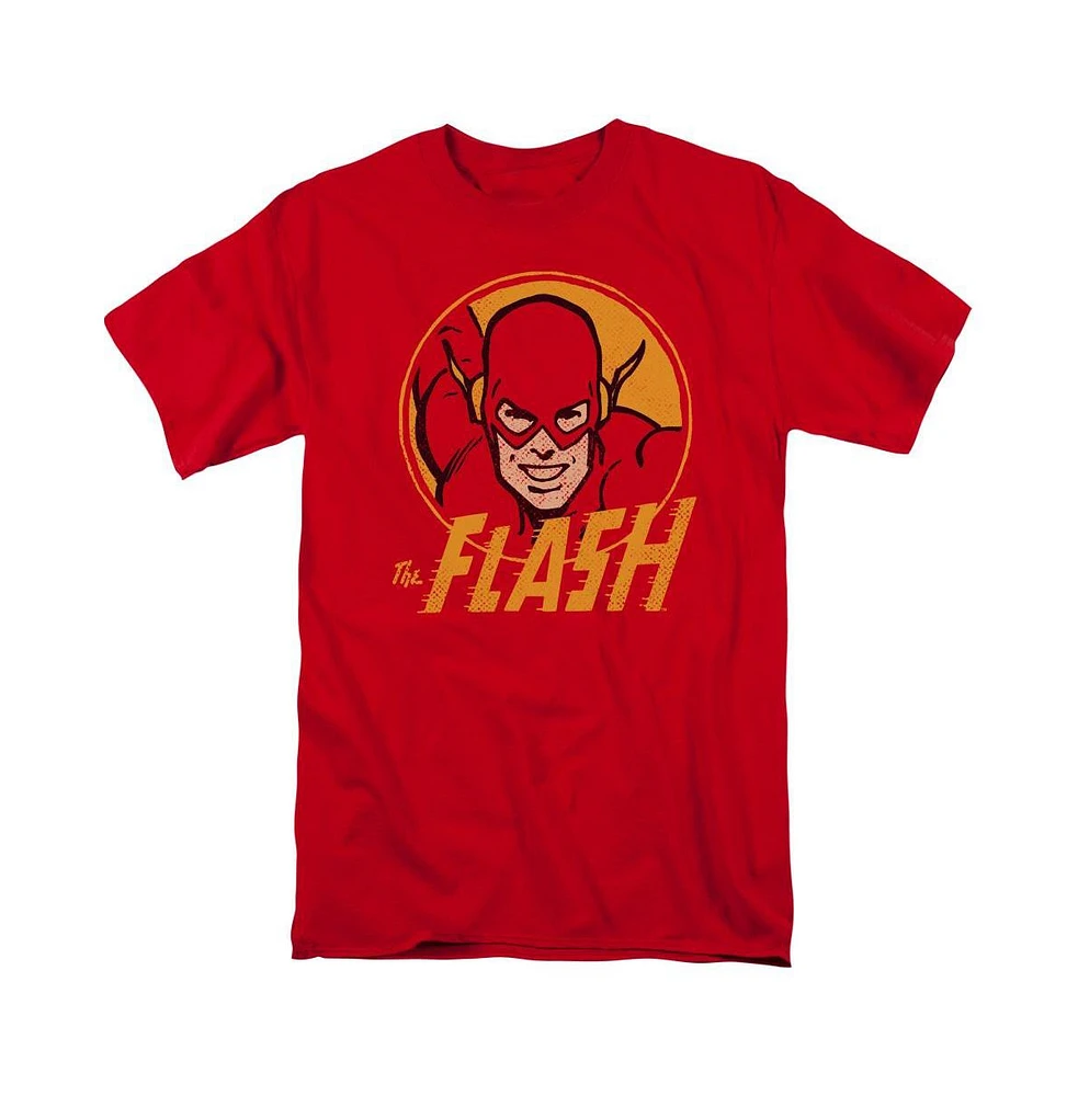 Flash Men's Dc Comics Circle Short Sleeve Adult Tee / T-Shirt