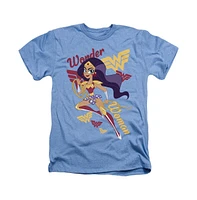 Dc Superhero Girls Men's Comics Wonder Woman Adult Heather Tee / T-Shirt