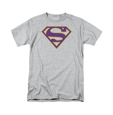 Superman Big & Tall & Gold Shield Short Sleeve Adult Tee / T-Shirt