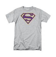 Superman Big & Tall & Gold Shield Short Sleeve Adult Tee / T-Shirt