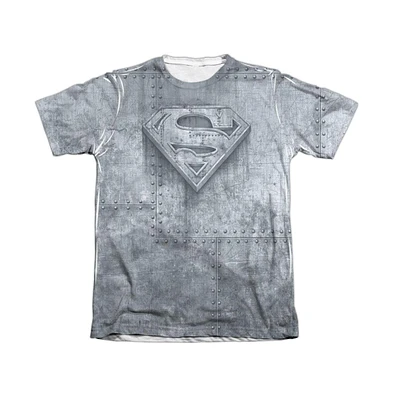 Superman Men's Made Of Steel Adult 65/35 Poly/Cotton Short Sleeve Tee / T-Shirt