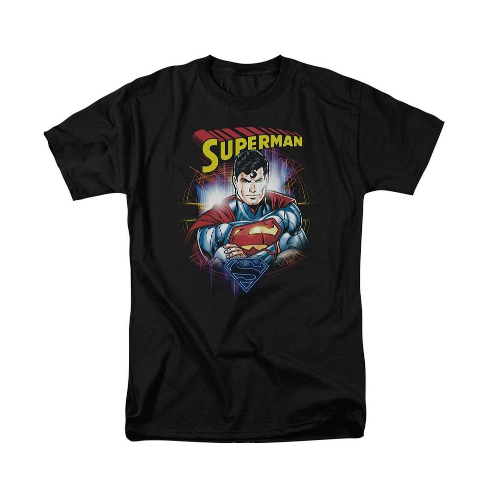 Superman Big & Tall Glam Short Sleeve Adult Tee / T-Shirt