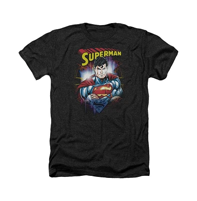 Superman Men's Glam Adult Heather Tee / T-Shirt