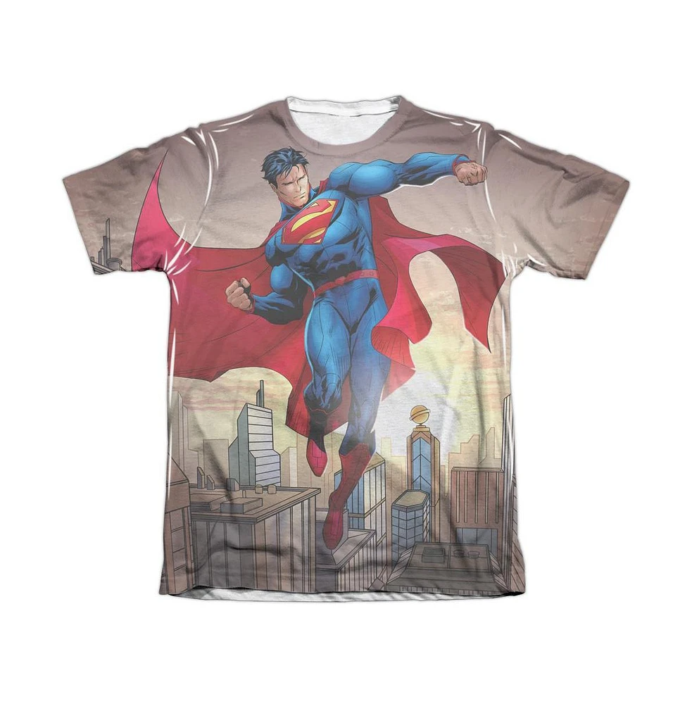 Superman Men's Light And Darkseid Adult Poly/Cotton Short Sleeve Tee / T-Shirt