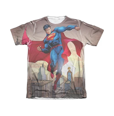 Superman Men's Light And Darkseid Adult Poly/Cotton Short Sleeve Tee / T-Shirt