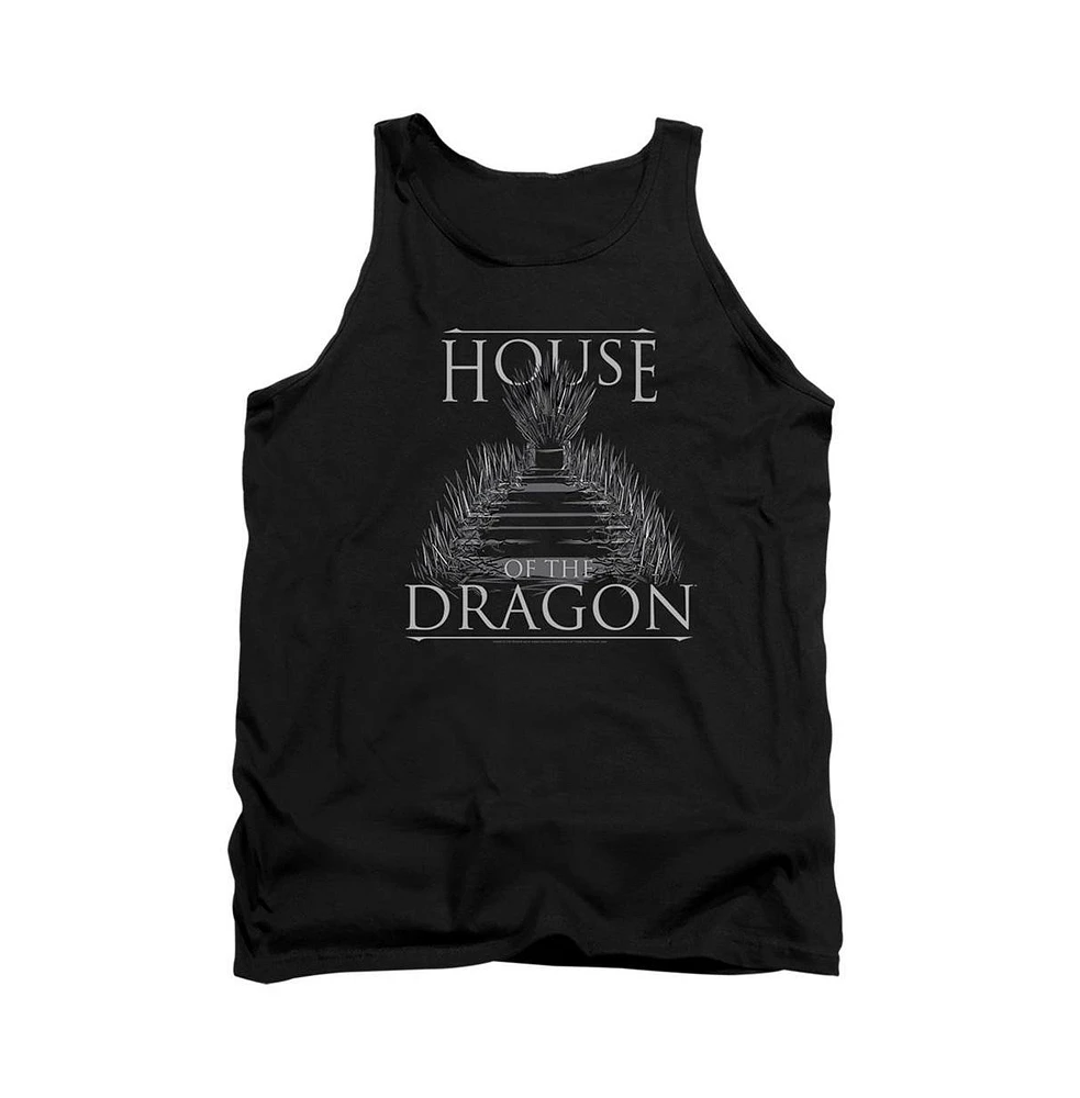 House Of The Dragon Men's Sword Throne Adult Tank Top