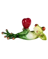 Fc Design "2-pc Set" 6.5"W Lovely Tree Frog with Red Heart Statue Animal Figurine Statue Ornament Home Room Office Decor and Perfect Ideas for Housewa