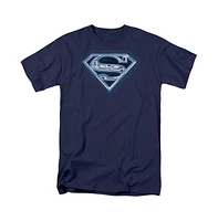 Superman Big & Tall Cyber Shield Short Sleeve Adult Tee / T-Shirt