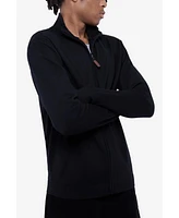 Spring + Mercer Men's Full Zip Mock Neck Sweater