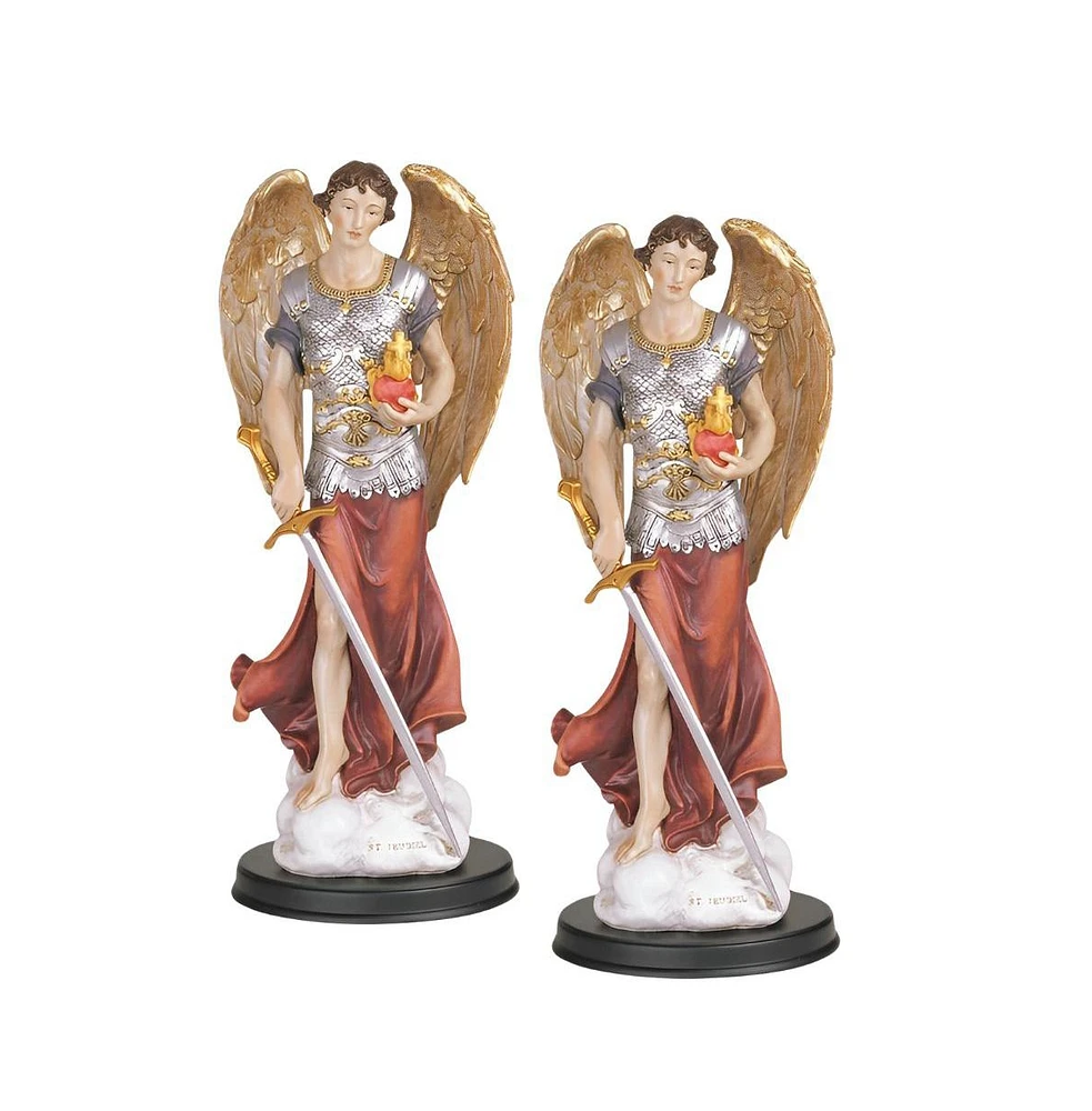 Fc Design "2-pc Set" 12"H Archangel Jehudiel Statue Saint Jegudiel The Angel of Work Holy Figurine Statue Ornament Home Room Office Decor and Perfect