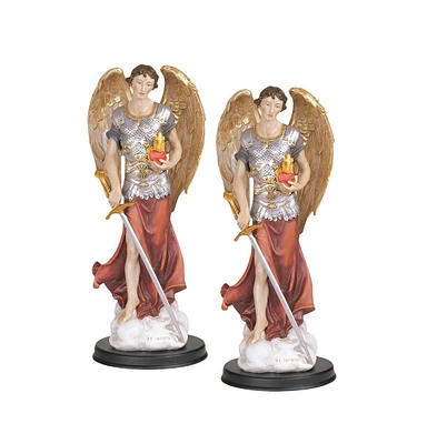 Fc Design "2-pc Set" 12"H Archangel Jehudiel Statue Saint Jegudiel The Angel of Work Holy Figurine Statue Ornament Home Room Office Decor and Perfect