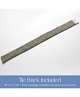 Awesome Home Outdoor Gobi Tweed Woven Grommet Curtain Panel