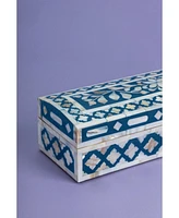 Gauri Kohli Jodhpur Mother of Pearl Decorative Jewelry Box, Small