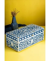 Gauri Kohli Jodhpur Wood Inlay Decorative Box, 16"