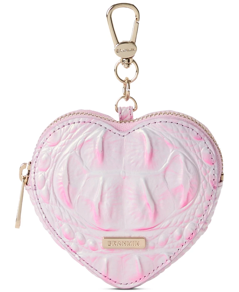 Brahmin Heart Rose Water Melbourne Leather Pouch