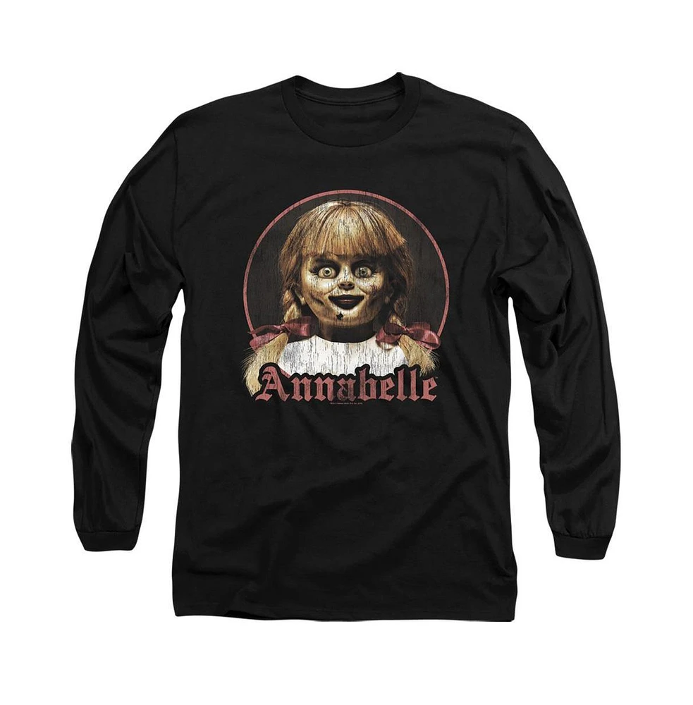 Annabelle Men's Portrait Long Sleeve Adult Tee / T-Shirt