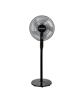 Hurricane 16 Inch Energy Efficient Adjustable Standing Fan w/12 Speed Settings