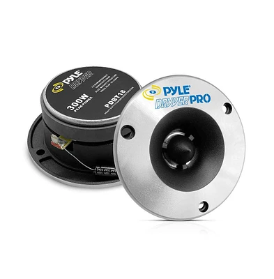 Pyle 3.75'' Bullet Titanium Horn Tweeter, 300W, Aluminum