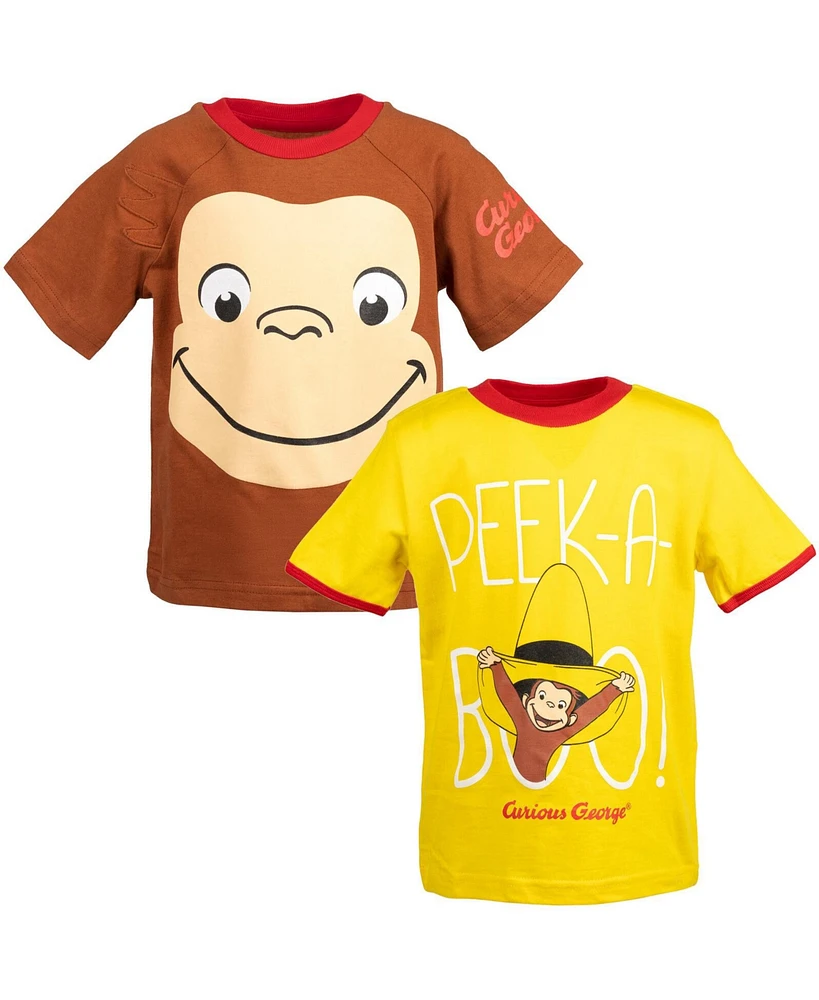 Curious George Toddler Boys 2 Pack T-Shirts