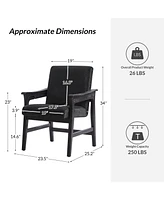 Hulala Home Marshall Modern Dining Chair with Solid Wood Legs